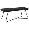 vidaXL Bank Uni Schwarz 110 x 40 x 45 cm Samt