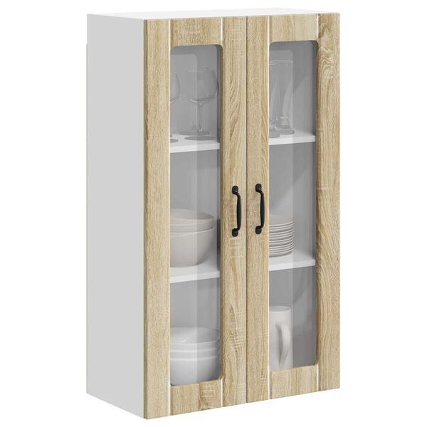 vidaXL K&uuml;chenwandschrank Sonoma-Eiche 60 x 31 x 100 cm Holzwerkstoff