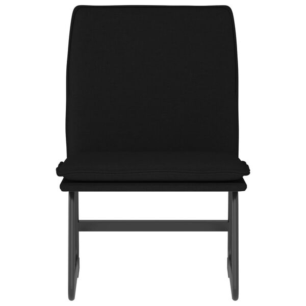 vidaXL Loungesessel Schwarz 52x75x76 cm Stoff