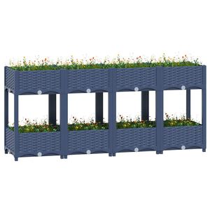 vidaXL Hochbeet 160x40x71 cm Polypropylen