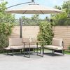 vidaXL Gartentisch Braun 100 x 55 x 70 cm Stahl und DPC