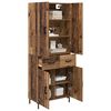 vidaXL Highboard Wandmontiert Altholz 69,5 x 34 x 180 cm Holzwerkstoff