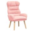 vidaXL Sessel Rosa 69 x 74 x 93 cm Sherpa-Stoff