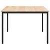vidaXL Esstisch Natur 110 x 110 x 75 cm Massives Kiefernholz