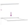 vidaXL Einziehbare Markise Hellgrau 350 x 250 cm Stoff und Metall