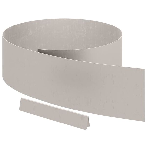 vidaXL Raseneinfassung 4 pcs Rostig 450 x 0,05 x 15 cm Wetterfeststahl