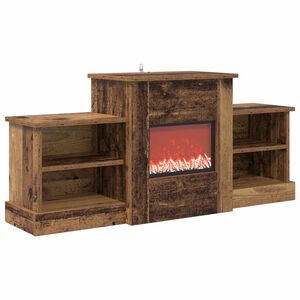 vidaXL Elektrokamin Altholz 110 x 30 x 50 cm Holzwerkstoff