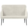 vidaXL Sitzbank Creme 110x76x80 cm Samt