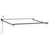 vidaXL Elektrisches Markisenrahmen Anthrazit 3,5 x 2,5 m Aluminium