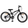 vidaXL Mountainbike 20 Zoll 6-Speed f&uuml;r 5-8 Jahre alt Schwarz