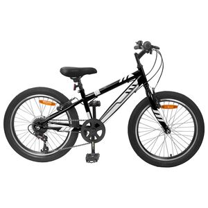 vidaXL Mountainbike 20 Zoll 6-Speed f&uuml;r 5-8 Jahre alt Schwarz
