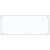 vidaXL K&uuml;chenr&uuml;ckwand 2 pcs Transparent 100 x 40 cm Geh&auml;rtetes Glas