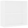 vidaXL B&uuml;cherregal Wei&szlig; 80x30x76,5 cm Holzwerkstoff