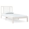 vidaXL Massivholzbett ohne Matratze Wei&szlig; 90x200 cm Kiefernholz