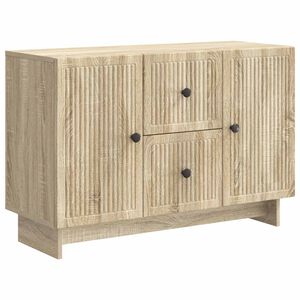 vidaXL Sideboard Sonoma-Eiche 89 x 34,5 x 60 cm Holzwerkstoff