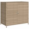 vidaXL Gartenschrank Beige 83x45x76 cm Poly Rattan