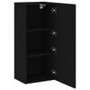 vidaXL TV-Wandschrank Schwarz 40,5x30x90 cm Holzwerkstoff
