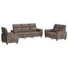 vidaXL Sofa-Set 3 pcs Hellgrau Kunstwildleder