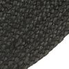 vidaXL Wendeteppich Geflochten Anthrazit und Natur 90 cm Jute Rund