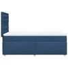 vidaXL Boxspringbett mit Matratze Blau 80x200 cm Stoff