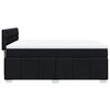 vidaXL Boxspringbett mit Matratze Schwarz 140x190 cm Stoff