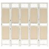 vidaXL 5-tlg. Raumteiler Creme 175x165 cm Stoff