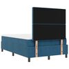 vidaXL Boxspringbett mit Matratze Dunkelblau 120 x 190 cm Samt