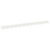 vidaXL Raseneinfassung 10 pcs 102 x 4 x 4 cm Stahl Wei&szlig;