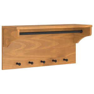 vidaXL Wandgarderobe SANDNES 87x30x42 cm Massivholz Kiefer