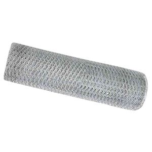 vidaXL Hexagonzaun Silber 0,6 x 10 m Verzinkter Stahl