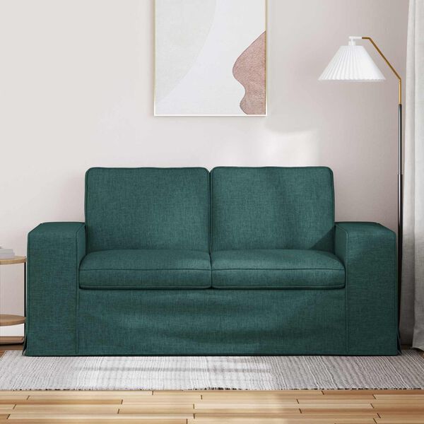 vidaXL Sofa Dunkelgr&uuml;n Gesamtabmessungen: 162 x 80 x 82 cm (B x T x H)