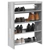 vidaXL Schuhregal Grau Sonoma 60x25x81 cm Holzwerkstoff