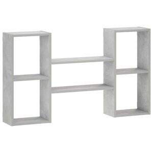 vidaXL Wandregal Betongrau 102 x 17 x 59 cm Holzwerkstoff