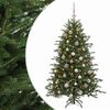 vidaXL K&uuml;nstlicher Weihnachtsbaum mit Weihnachtskugel 120 cm 150 LEDs