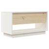 vidaXL TV-Schrank Weiß 74x34x40 cm Massivholz Kiefer