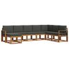vidaXL Outdoor-Sofagarnitur 8 stk. Natur und Anthrazit