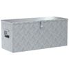 vidaXL Aluminiumkiste 90,5&times;35&times;40 cm Silbern