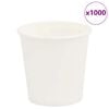 vidaXL Pappbecher 1000 Stk. 4oz 100ml Wei&szlig;