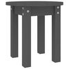 vidaXL Couchtisch Grau &Oslash; 35x35 cm Massivholz Kiefer