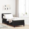 vidaXL Boxspringbett mit Matratze Schwarz 80 x 200 cm Samt