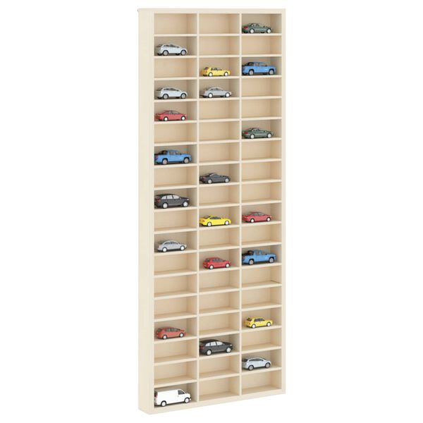 vidaXL Wanddisplay-Case mit Regal Beige 30 x 4,5 x 75 cm Holzwerkstoff