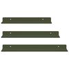 vidaXL Schwebendes Regal 3 pcs Olive Gr&uuml;n 40 x 9 x 2,5 cm Stahl
