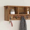 vidaXL Wandmontierter Kleiderst&auml;nder Altholz 100 x 16 x 26 cm
