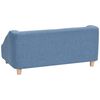 vidaXL Hundesofa Blau 85x50x39 cm Leinen