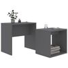 vidaXL Couchtisch-Set Grau 48 x 30 x 45 cm Holzwerkstoff
