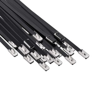 vidaXL Kabelbinder 25 stk. 4,6 x 250 mm Schwarz
