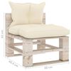 vidaXL 6-tlg. Garten-Lounge-Set aus Paletten mit Kissen Kiefernholz