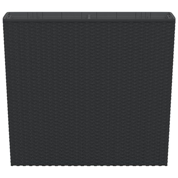 vidaXL Pflanzk&uuml;bel mit herausnehmbaren Einsatz Anthrazit 12/44 L PP