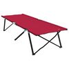 vidaXL Klapp Schlafbett f&uuml;rs Camping 2 pcs Rot 206 x 76 x 74 cm