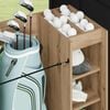 vidaXL Golf Schrank Mit Rad Uni Artisan-Eiche 65 x 45 x 98 cm